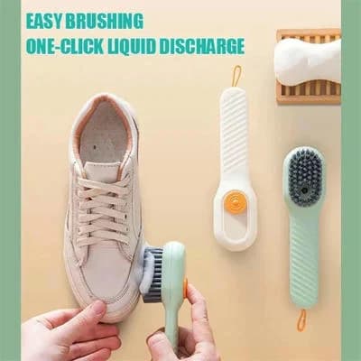 1 Pcs জুতা সাফ Brush, বহু-ফাংশনাল লিকুইড জুতা ব্রাশ, অটোম্যাটিক লিকুইড ডিসচার্জ জুতা ক্লিনার ব্রাশ