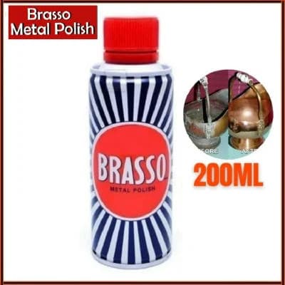 Brasso মেটাল পলিশ 200ml Brass, Copper, Stainless, Chrome, Aluminum, Pewter ও Bronze-এর জন্য
