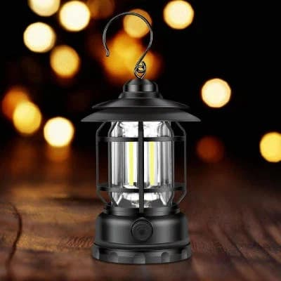 রেটро পোর্টেবল ক্যাম্পিং ল্য lantern rechargeable light, camping lamp