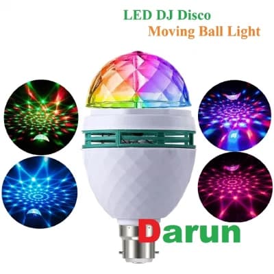 LED ডিজে ডিস্কো চলন্ত বাল্ব লাইট বহু-রঙিন, Home & Event-এর জন্য ঘরোয়া ও অনুষ্ঠান Rotating Stage Party Light