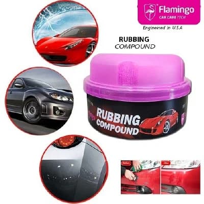 Flamingo রাবিং কম্পাউন্ড (230gm) গাড়ি / মোটরসাইকেল Scratch Remover, Paint Cleaner Polish