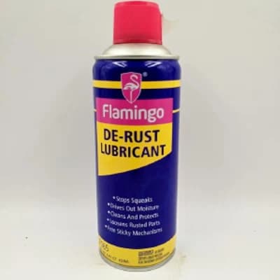 Flamingo De-Rust Lubricant F065 - 450ml, অ্যান্টি-রাস্ট লুব্রিকেন্ট, দ্রুত ক্লিনিং Rust Inhibitor স্প্রে, Rust Spray, Rust Remover, গাড়ি ও ঘরের ক্লিনিং সাপ্লাইস