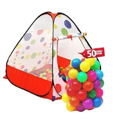 (Ball Pit) টেন্ট প্লে হাউস - ৫০ বল, প্লে বল হাউস, শিশুদের ম্যাজিক গেম হাউস