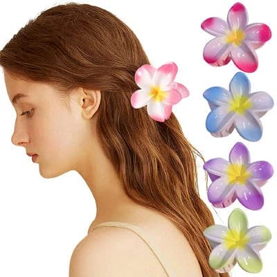 ১ পিসFlower ক্ল্যাপ হেয়ার ক্লিপ, কাথগোলাপ ফুল হেয়ার ক্লিপ