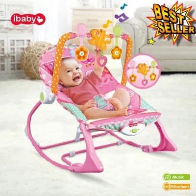 iBaby ইনফ্যান্ট টু টডলার রকার উইথ মিউজিক ও ভাইব্রেশন – বেবি বাউন্সার চেয়ার