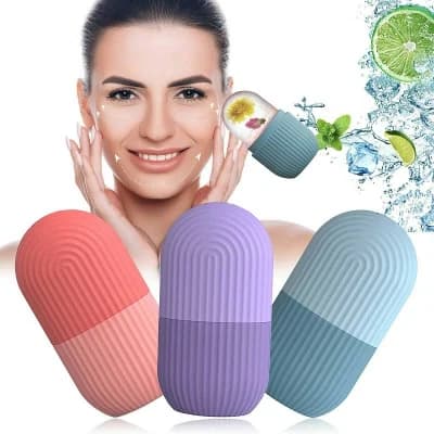 Face-এর Ice Roller, Beauty Facial Massage Ice Roller, Glow Cube Ice Roller Face-এর জন্য, Skin Care Tools for Eye Wrinkles, Acne Puffiness Relief
